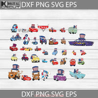 Mater Sarge Sally Luigi Svg Guido Fillmore Flo Ramone Lightening Mcqueen Svg Bundle Cars 4Th Of July