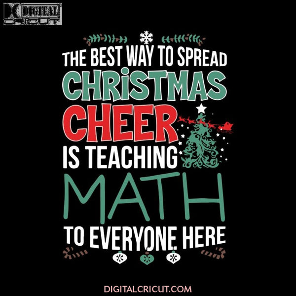 Math Teacher Christmas Svg, Elf Svg, School Svg, Teacher Svg, Merry Christmas Svg, Clipart, Cricut File, Christmas Svg, Png, Eps, Dxf