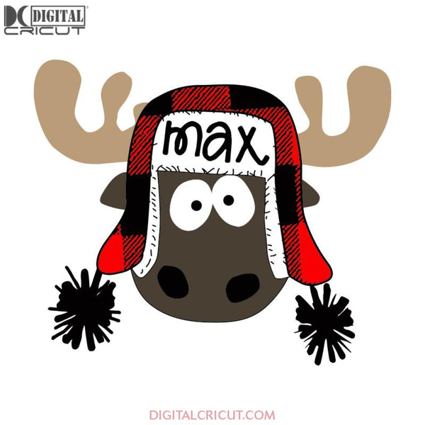 Max Funny Face Deer Svg, Wine Svg, Santa Svg, Snowman Svg, Christmas Svg, Merry Christmas Svg, Bake Svg, Cake Svg, Cricut File, Clipart