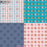 Medical Seamless Pattern Scrapbook Digital Paper Wallpaper Background Medicine Health 12*12Inches