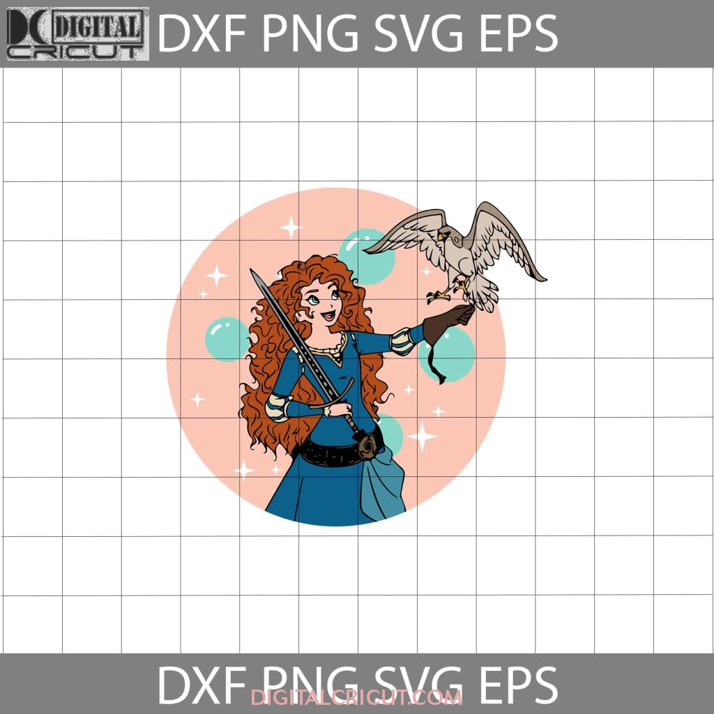Merida Svg, Princess Svg, Brave Princess Svg, Cartoon Svg, Cricut File ...