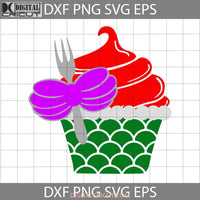 Mermaid Cupcake Glass Svg Cartoon Cricut File Clipart Png Eps Dxf