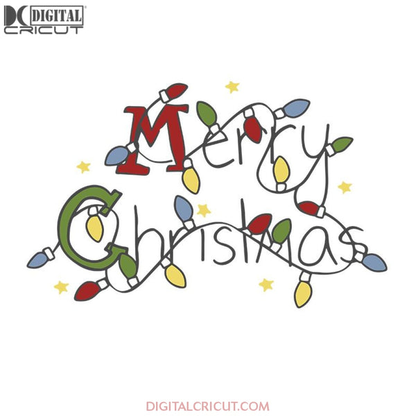 Merry Christmas Light Svg, Santa Svg, Snowman Svg, Christmas Svg, Merry Christmas Svg, Bake Svg, Cake Svg, Cricut File, Clipart, Svg, Png, Eps, Dxf1
