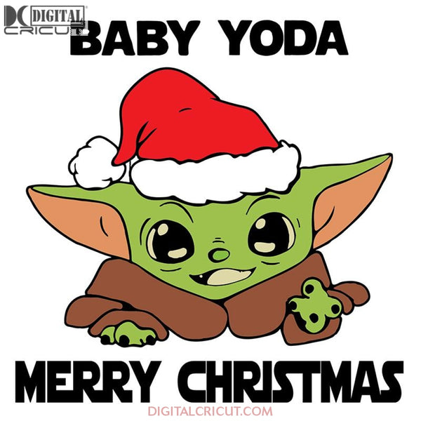 Baby Yoda Merry Christmas Svg, Storm Trooper Svg, Star Wars Svg, Christmas Svg, Cricut File, Clipart, Cute Yoda Svg, Star Wars Christmas