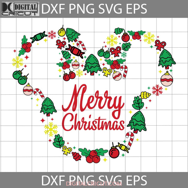 Merry Christmas Svg Cricut File Clipart Png Eps Dxf