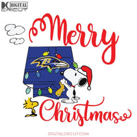 Baltimore Ravens Merry Christmas Svg, Cricut File, Clipart, Football Svg, NFL Svg, Sport Svg, Christmas Svg, Snoopy Svg, Png, Eps, Dxf