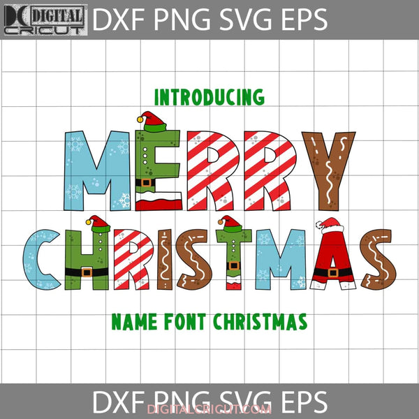 Merry Christmas Svg Gift Cricut File Clipart Png Eps Dxf