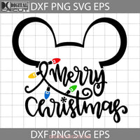 Merry Christmas Svg Lights Cricut File Clipart Png Eps Dxf