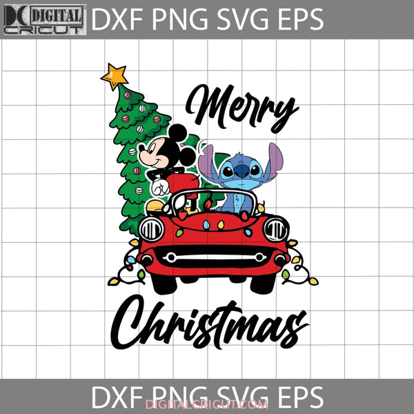 Merry Christmas Svg Truck Tree Gift Cricut File Clipart Png Eps Dxf