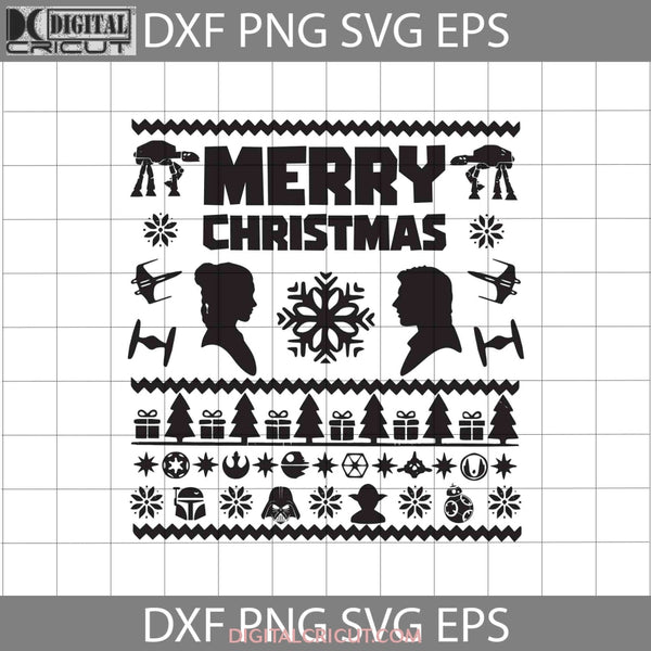 Merry Christmas Svg Ugly Gift Cricut File Clipart Png Eps Dxf