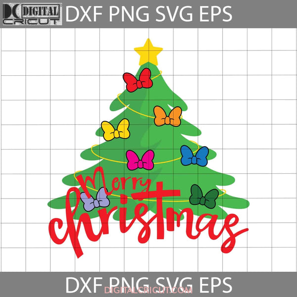 Merry Christmas Tree Svg Cricut File Clipart Png Eps Dxf