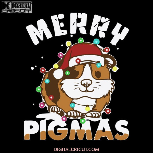 Merry Pigmas Svg, Mouse Svg, Mouse Light Svg, Christmas Svg, Merry Christmas Svg, Christmas Light Svg, Cricut File, Clipart, Svg, Png, Eps, Dxf