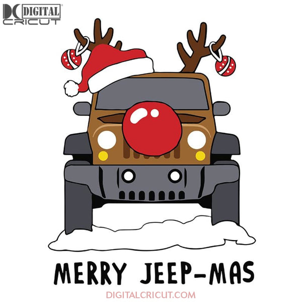 Merry Jeep-Mas Svg, Santa Svg, Snowman Svg, Christmas Svg, Merry Christmas Svg, Bake Svg, Cake Svg, Cricut File, Clipart, Svg, Png, Eps, Dxf