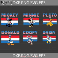Mickey And Friends 4Th Of July Svg Independence Day Bundle Cricut File Clipart Png Eps Dxf