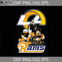 Mickey And Friends Love Los Angeles Rams Svg Nfl Svg Football Team Cricut File Clipart Png Eps Dxf