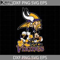 Mickey And Friends Love Minnesota Vikings Svg Nfl Svg Football Team Cricut File Clipart Png Eps Dxf