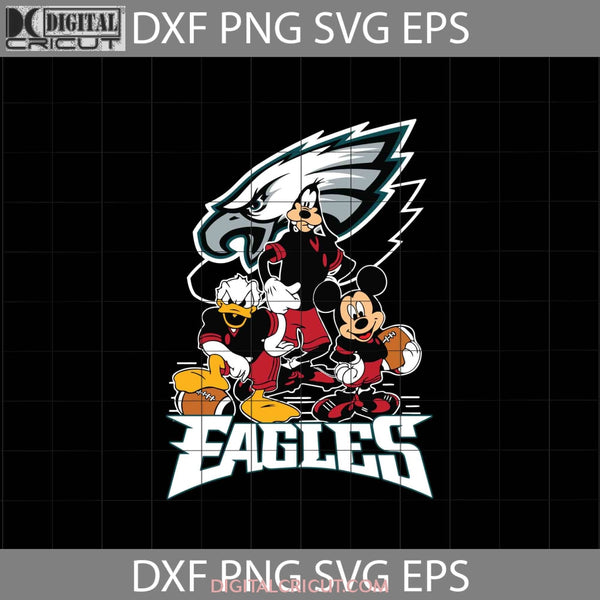 Mickey And Friends Love Philadelphia Eagles Svg Nfl Svg Football Team Cricut File Clipart Png Eps