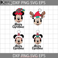 Mickey And Minnie Santa Svg Cartoon Bundle Christmas Svg Gift Cricut File Clipart Png Eps Dxf