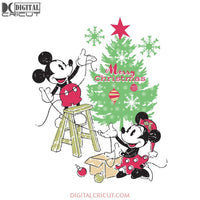 Mickey And Minnie Svg, Vintage Disney Svg, Cricut File, Clipart, Christmas Svg, Mickey Christmas Svg, Disney Christmas Svg, Png, Eps, Dxf