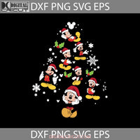 Mickey Christmas Tree Svg Cartoon Gift Cricut File Clipart Png Eps Dxf