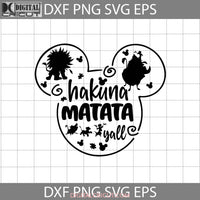 Mickey Head Svg Hakuna Matata The Lion King Cartoon Cricut File Clipart Png Eps Dxf