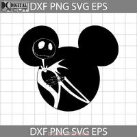 Mickey Jack Skellington Svg Halloween Gift Svg Funny Cuties Horror Cricut File Clipart Png Eps Dxf