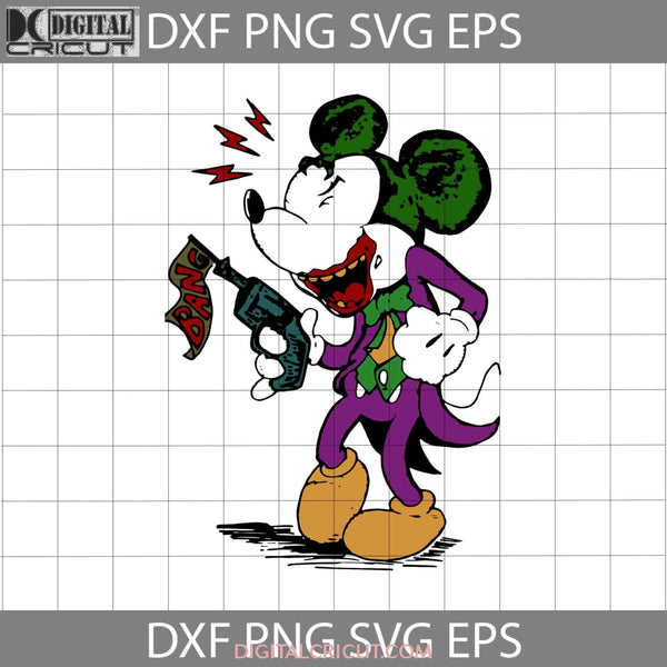 Mickey Joker Cosplay Svg Halloween Svg Gift Cricut File Clipart Png Eps Dxf