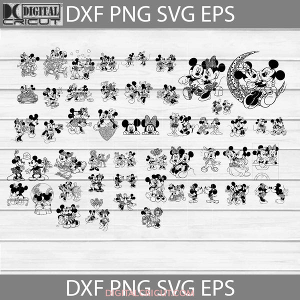 Mickey Mandala Svg Minnie Cute Mouse Bundle Cartoon Cricut File Clipart Png Eps Dxf