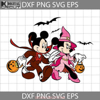 Mickey & Minnie Mouse Costumes Svg Cuties Cartoon Characters Svg Halloween Gift Cricut File Clipart