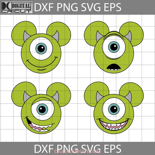 Mickey Monster Halloween Svg Cricut File Clipart Png Eps Dxf