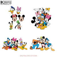 Mickey Mouse and Friends Svg, Bundle, Mickey Svg, Minnie svg, Donald Duck Svg, Goofy Svg, Cricut, Cartoon Svg, Clipart