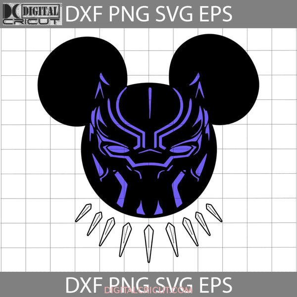 Mickey Mouse Black Panther Svg Cartoon Cricut File Clipart Png Eps Dxf