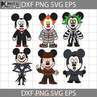 Mickey Mouse Halloween Svg Bundle Cricut File Clipart Png Eps Dxf