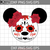 Mickey Sugar Skull Svg Halloween Cricut File Clipart Png Eps Dxf