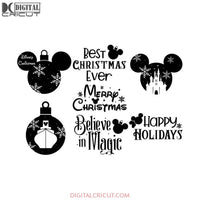 Mickey Svg, Christmas Svg, Cricut File, Clipart, Minnie Svg, Disney Christmas Svg, Merry Christmas Svg, Bundle, Disney Svg4