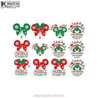 Mickey Svg, Christmas Svg, Cricut File, Clipart, Minnie Svg, Disney Christmas Svg, Merry Christmas Svg, Bundle, Disney Svg6