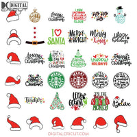 Mickey Svg, Christmas Svg, Cricut File, Clipart, Minnie Svg, Disney Christmas Svg, Merry Christmas Svg, Bundle, Disney Svg7