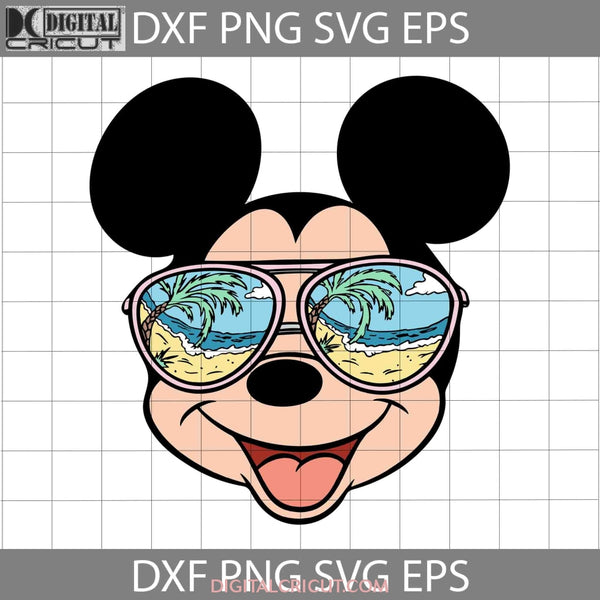 Mickey Svg Summer Sunglasses Beach Vacation Cartoon Cricut File Clipart Png Eps Dxf