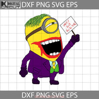 Minion Joker Cosplay Svg Halloween Svg Gift Cricut File Clipart Png Eps Dxf