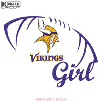 Minnesota Vikings Girl Svg, Vikings Logo Svg, NFL Svg, Cricut File, Clipart, Leopard Svg, Sport Svg, Football Svg