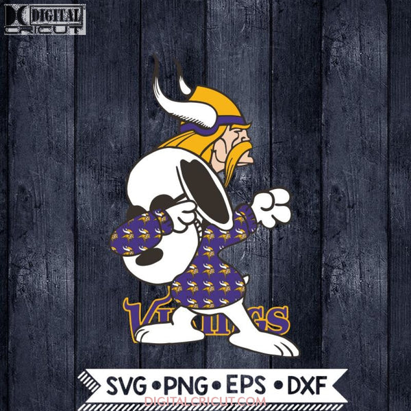 Minnesota Vikings Snoopy Dabbing Svg, NFL Svg, Football Svg, Cricut File, Svg