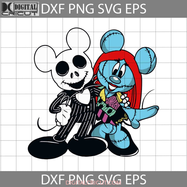 Minnie And Mickey Costume Svg Jack Sally Halloween Gift Funny Cuties Horror Cricut File Clipart Png