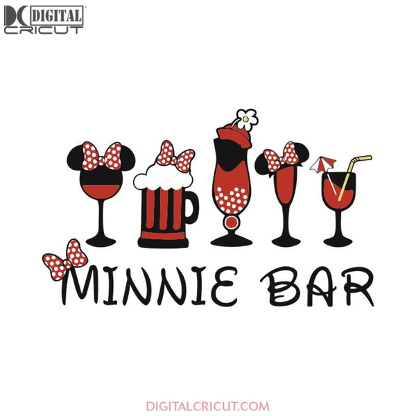 Minnie Bar Svg, Christmas Svg, Cricut File, Wine Svg, Beer Svg, Disney Svg, Merry Christmas Svg