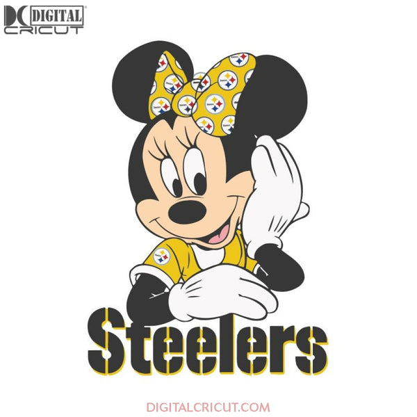 Minnie Mouse Pittsburgh Steeler Svg, Disney Steelers Svg, NFL Svg, Cricut File, Clipart, Sexy Lips Svg, Sport Svg, Football Svg, Png, Eps, Dxf