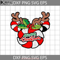 Minnie Mouse Reindeer Svg Cartoon Christmas Gift Cricut File Clipart Png Eps Dxf