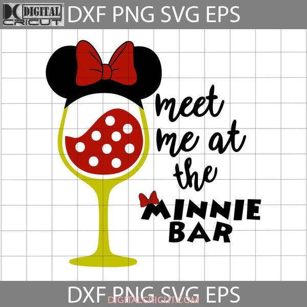 Minnie Mouse Wine Glass Svg Cartoon Cricut File Clipart Png Eps Dxf