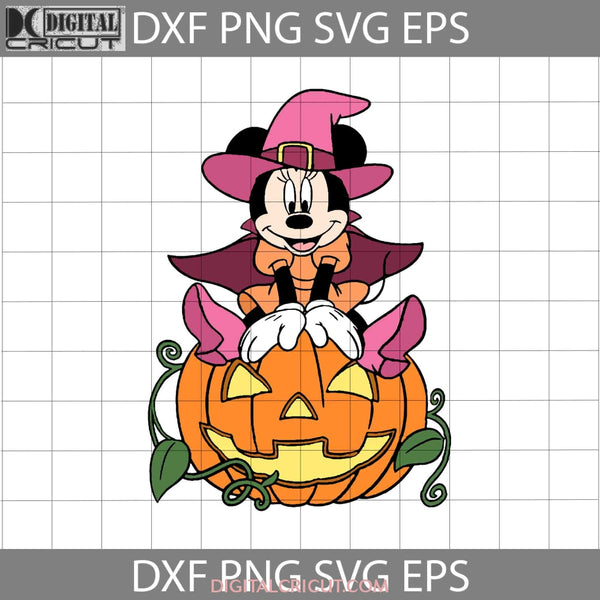 Minnie Pumpkin Svg Halloween Witch Cricut File Clipart Png Eps Dxf