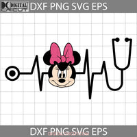 Minnie Stetoscope Beat Svg Cartoon Cricut File Clipart Png Eps Dxf