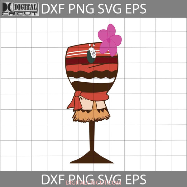 Moana Svg Princess Wine Glass Cartoon Cricut File Clipart Png Eps Dxf