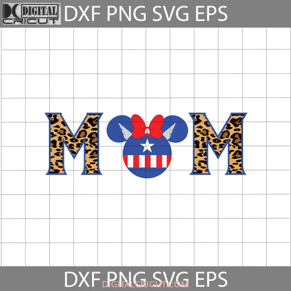 Mom Leopard Svg Minnie Captain America Head Mother Mothers Day Svg Cricut File Clipart Png Eps Dxf